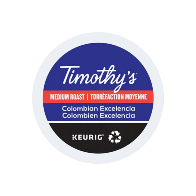 Timothy’s Colombian Excelencia K-Cup Recyclable Pods (Box of 24)