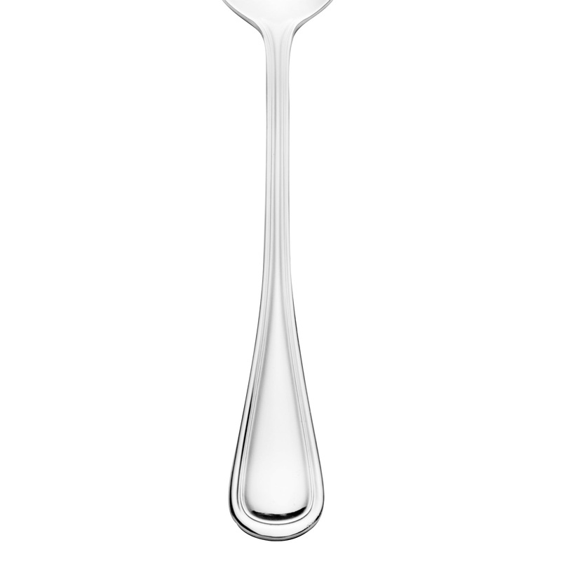 Walco 3503 Lisbon 8 5/16″ 18/0 Stainless Steel Heavy Weight Tablespoon / Serving Spoon – 12/Pack