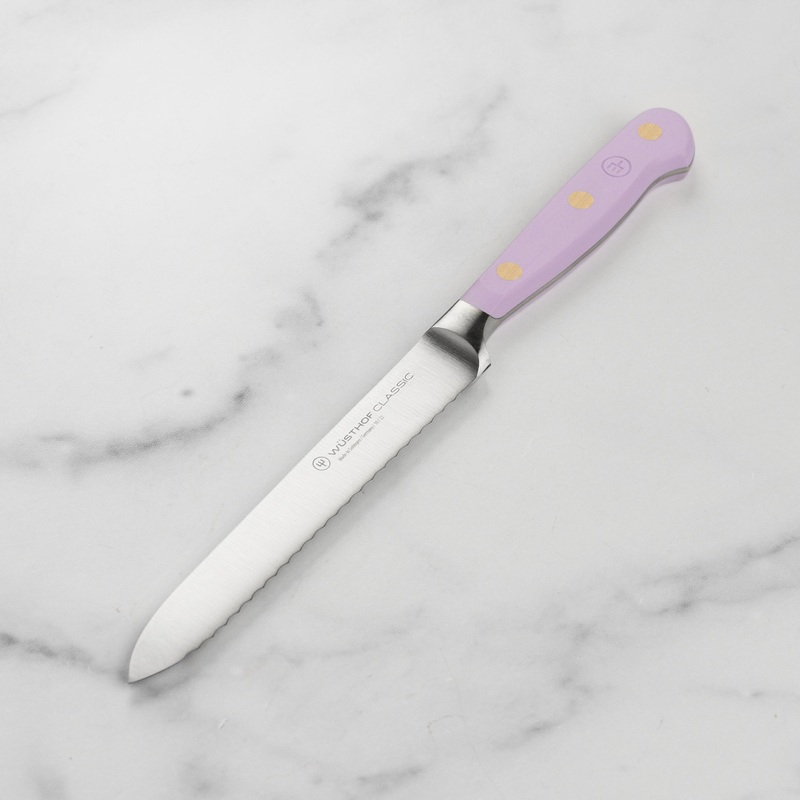 Wusthof Classic 5″ Purple Yam Serrated Utility Knife