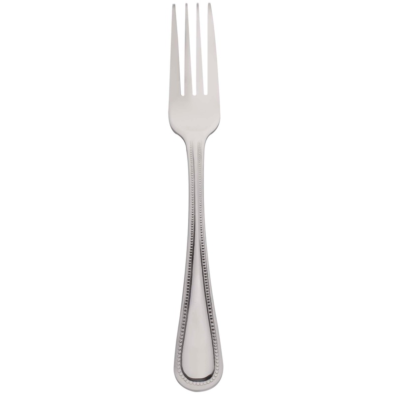 10 Strawberry Street PRL-DF Pearl 7 1/2″ 18/0 Stainless Steel Heavy Weight Dinner Fork – 12/Pack