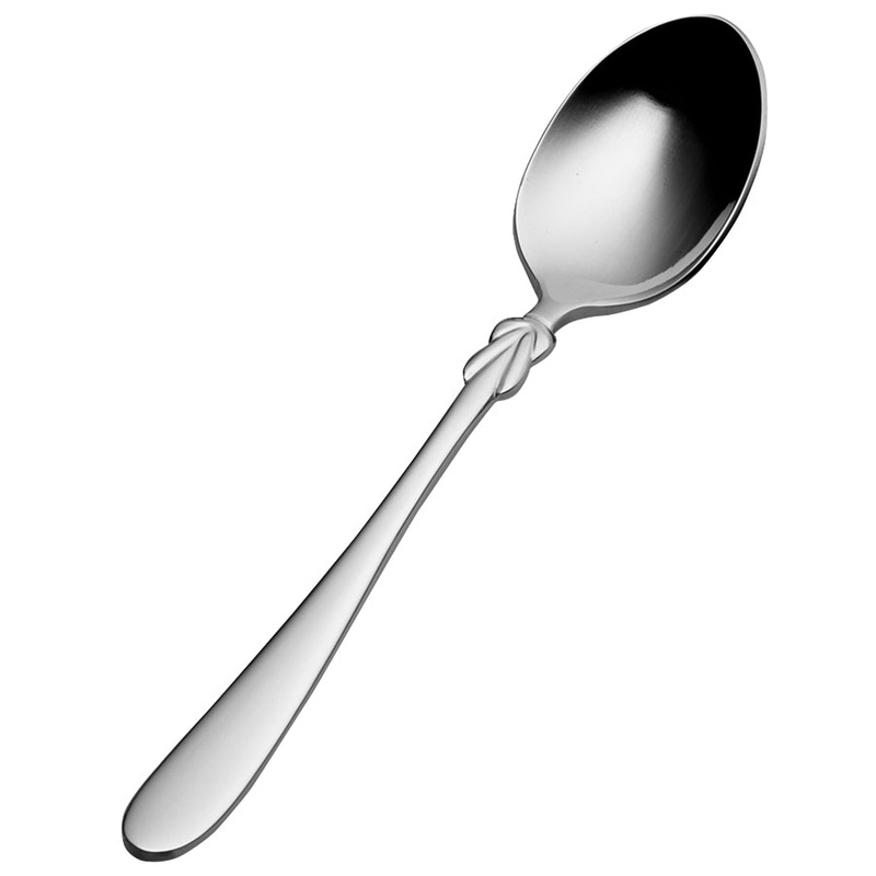 Bon Chef S2316 Forever 4 13/16″ 18/10 Stainless Steel Extra Heavy Weight Demitasse Spoon – 12/Pack