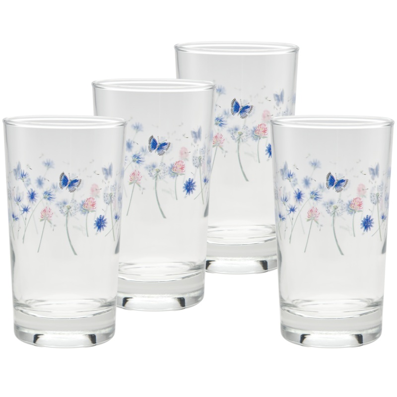 Breezy Floral 7 oz. Juice Glass  Set of 4