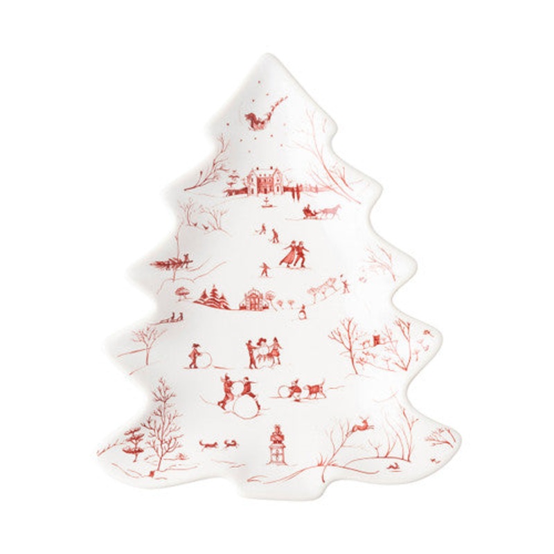 Juliska Country Estate Winter Frolic Small Tree Tray – Ruby