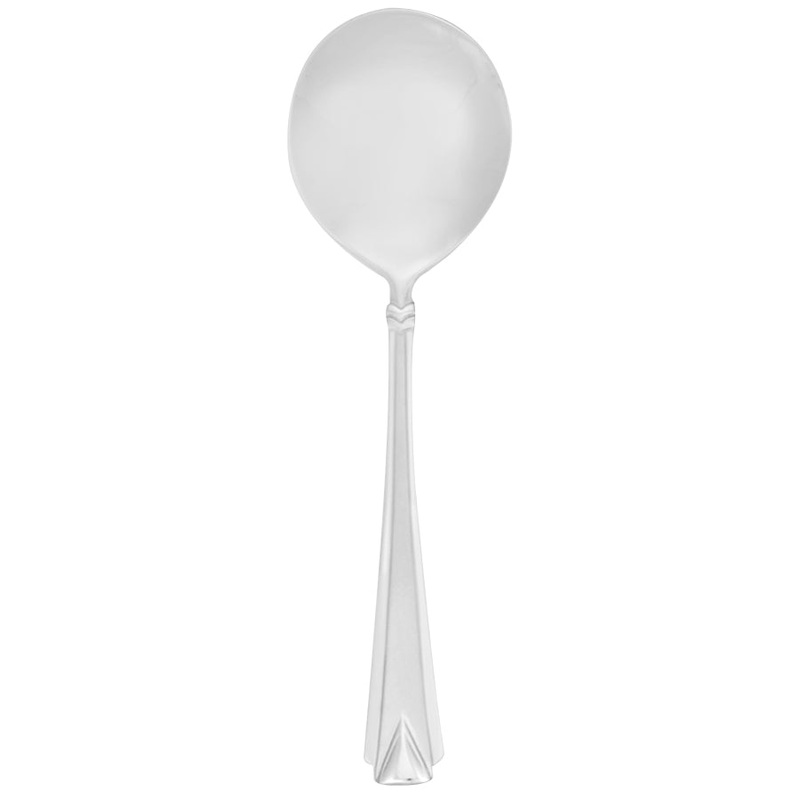 Walco 2612 Athenian 6″ 18/10 Stainless Steel Extra Heavy Weight Bouillon Spoon – 12/Pack
