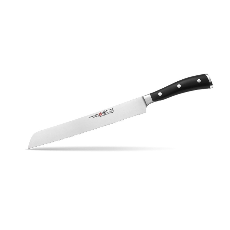 Wusthof Classic Ikon 9in Double Serrated Bread Knife
