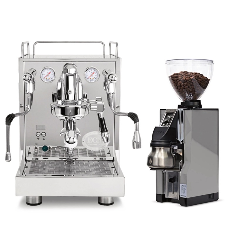 ECM Mechanika Max Espresso Machine with Eureka Mignon Libra 65 All Purpose Grinder (Chrome) Bundle – BACKORDERED