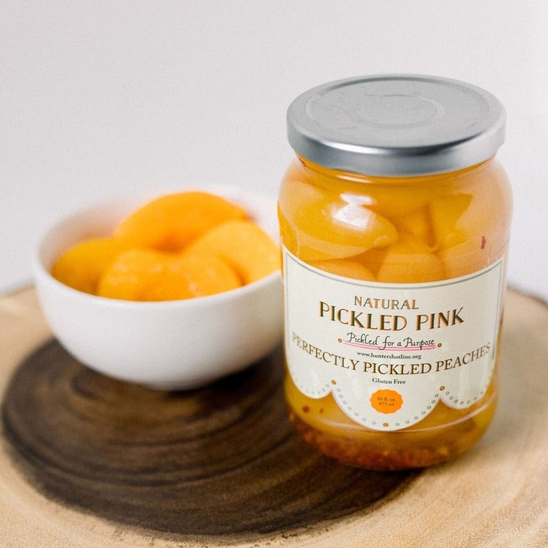 Pickled Pink Perfectly Pickled Peaches 16 oz