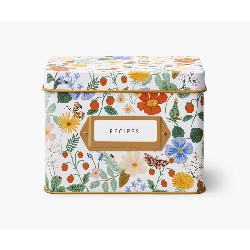 Rifle Paper Co. Recipe Box- Strawberry Fields