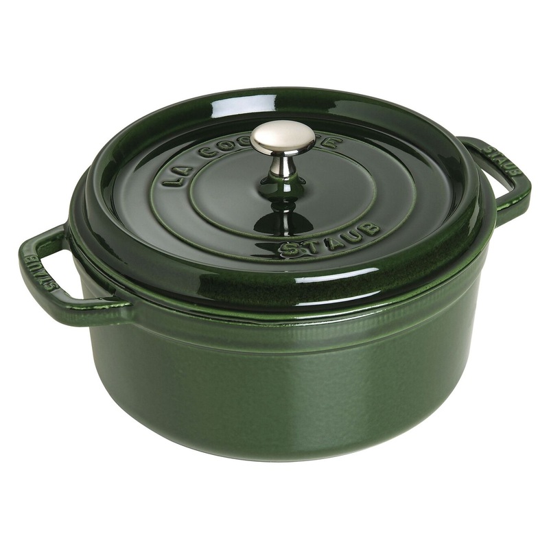 Staub 4 Qt. Round Cocotte – Basil
