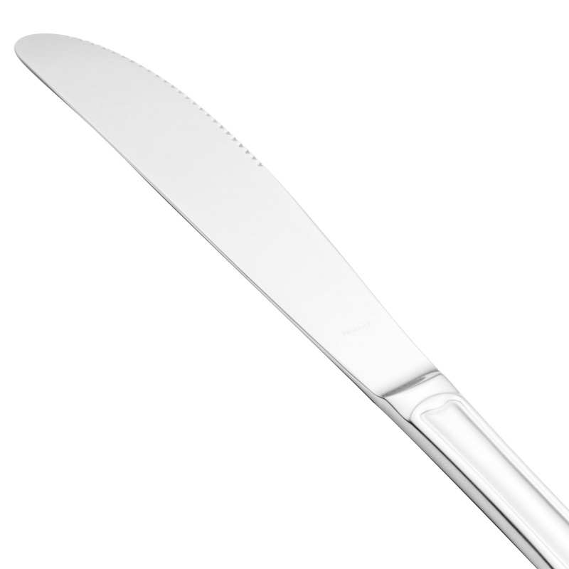 Walco 90451 Barony 9 3/16″ 18/0 Stainless Steel Heavy Weight European Table Knife – 12/Pack