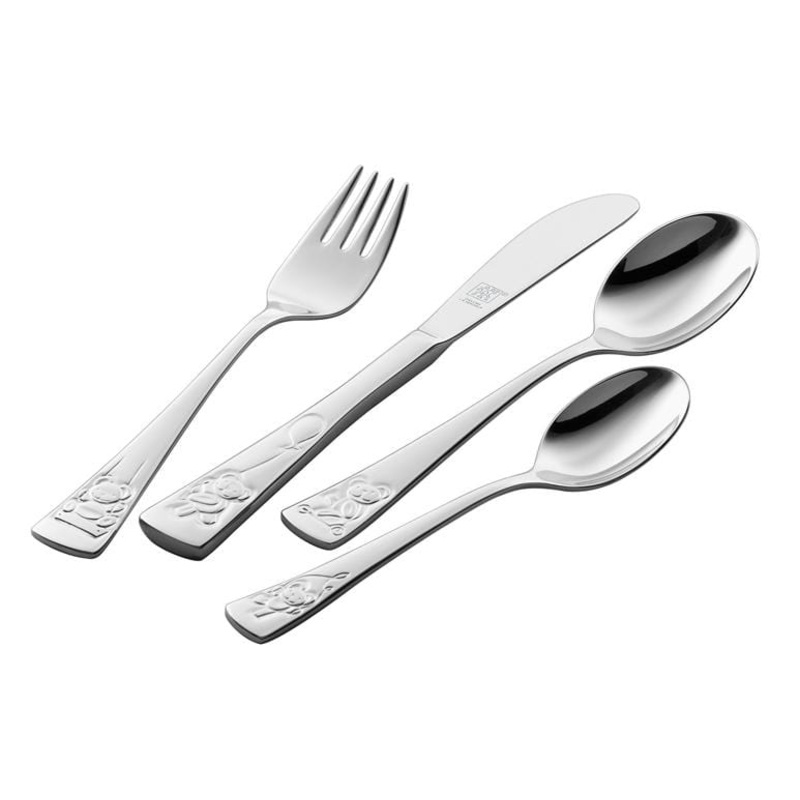 ZWILLING J.A. Henckels TWIN Kids Teddy 4-Piece Children’s Flatware Set