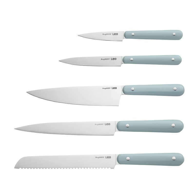 BergHOFF Leo Slate Stainless Steel 5Pc Complete Knife Set