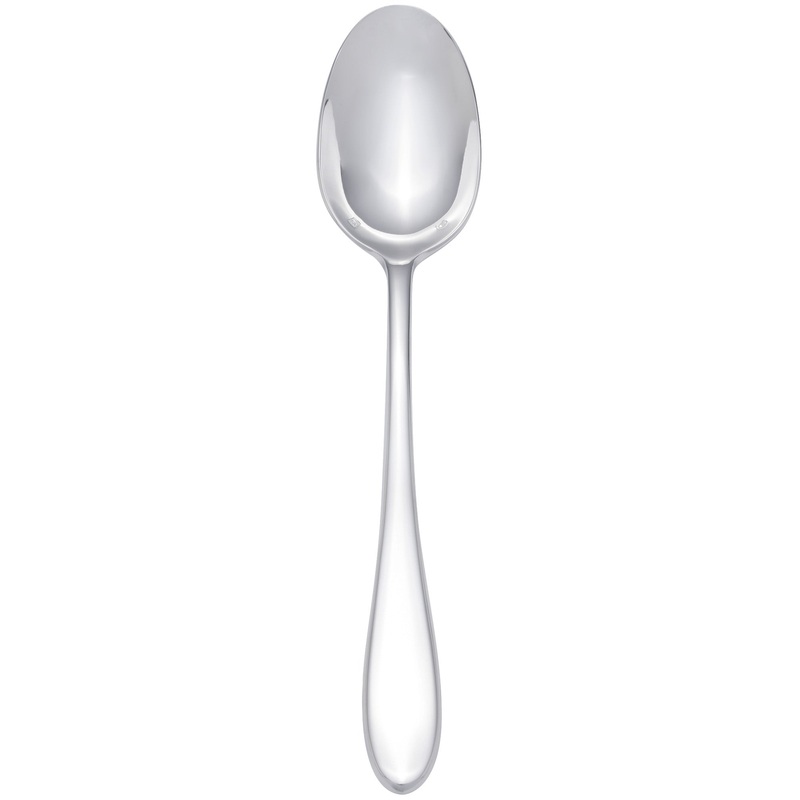 Chef & Sommelier T0417 Lazzo 10 1/8″ 18/10 Stainless Steel Extra Heavy Weight Serving Spoon by Arc Cardinal – 12/Pack