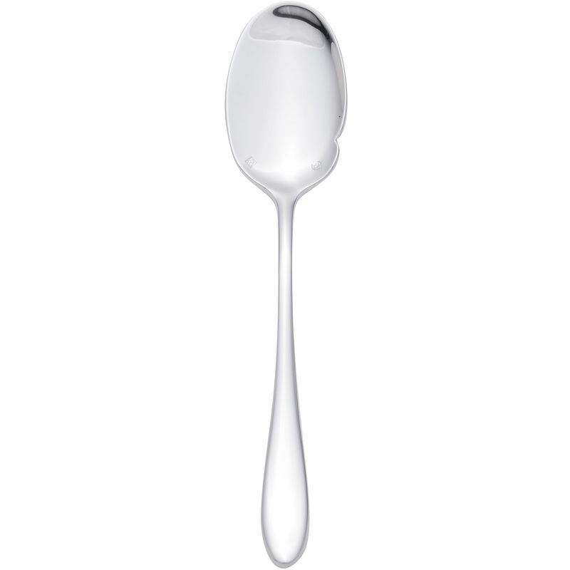 Chef & Sommelier T0422 Lazzo 7 1/4″ 18/10 Stainless Steel Extra Heavy Weight Sauce Spoon by Arc Cardinal – 12/Pack