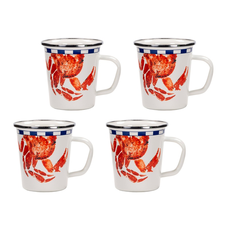 Crab House 16oz Latte Mugs -Set of 4