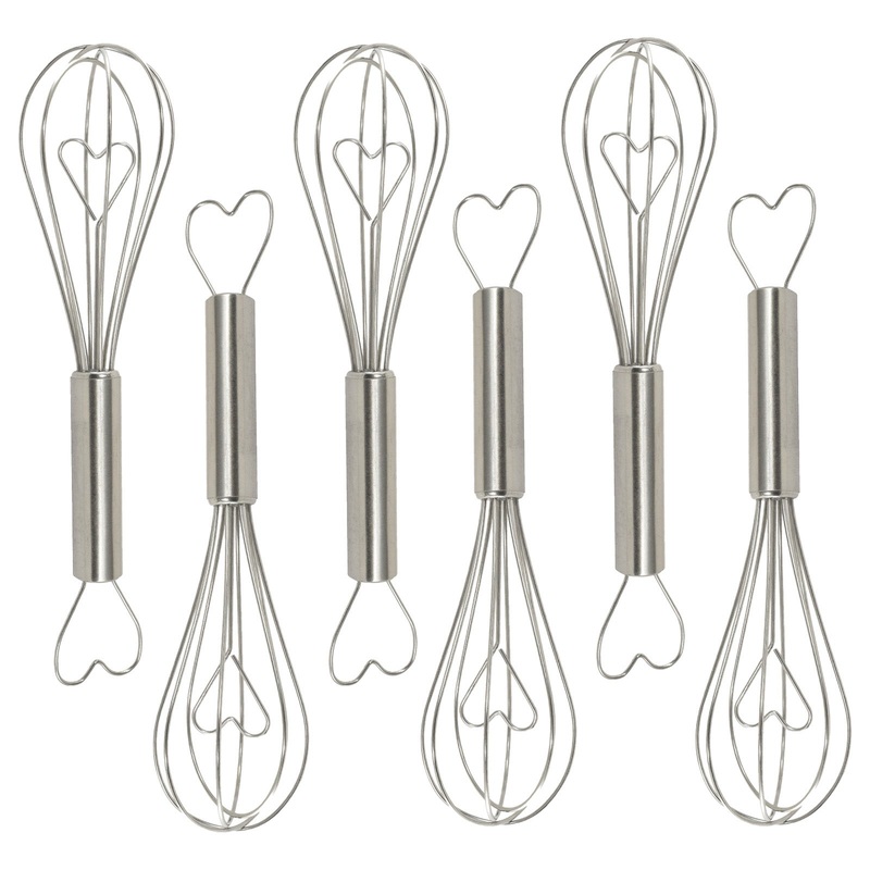 R&M International Heart Whisk, Pack of 6