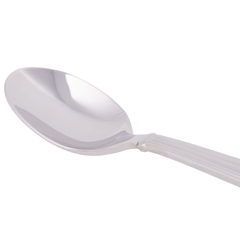 World Tableware 983 007 Aegean 4 3/8″ 18/8 Stainless Steel Extra Heavy Weight Demitasse Spoon – 12/Pack