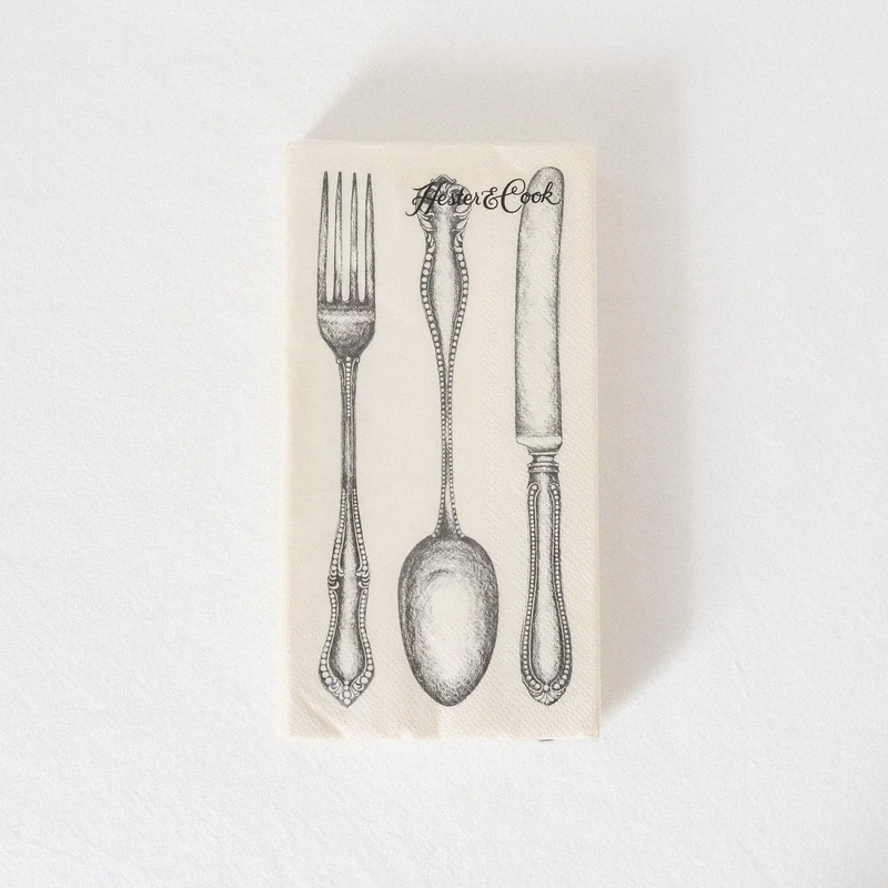Hester & Cook Classic Cutlery Guest Napkins