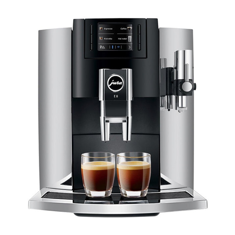 Jura E8 Chrome Superautomatic Espresso Machine – Open Box