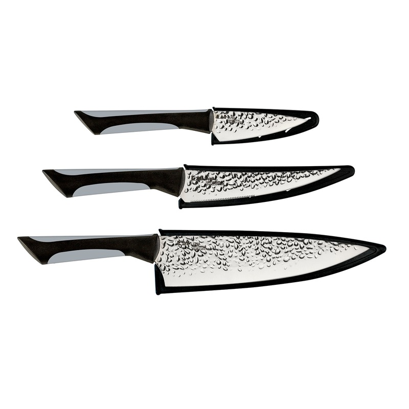 Kai Luna 3 Piece Knife Set, 8″ Chef’s, 6″ Utility, 3.5″ Paring Knife With Sheath