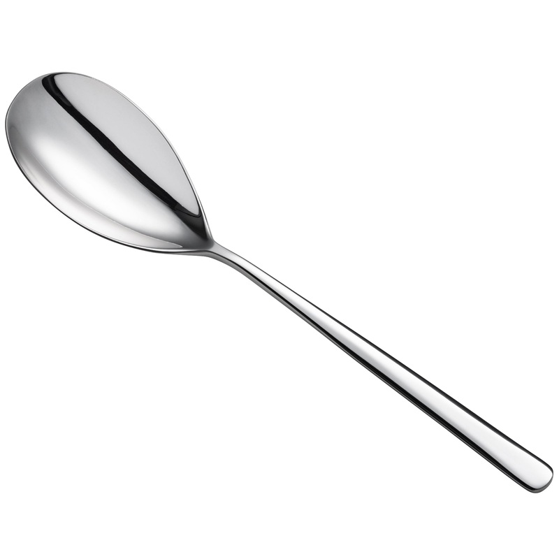 Oneida T673STBF Quantum 9″ 18/10 Stainless Steel Extra Heavy Weight Tablespoon / Serving Spoon – 12/Pack