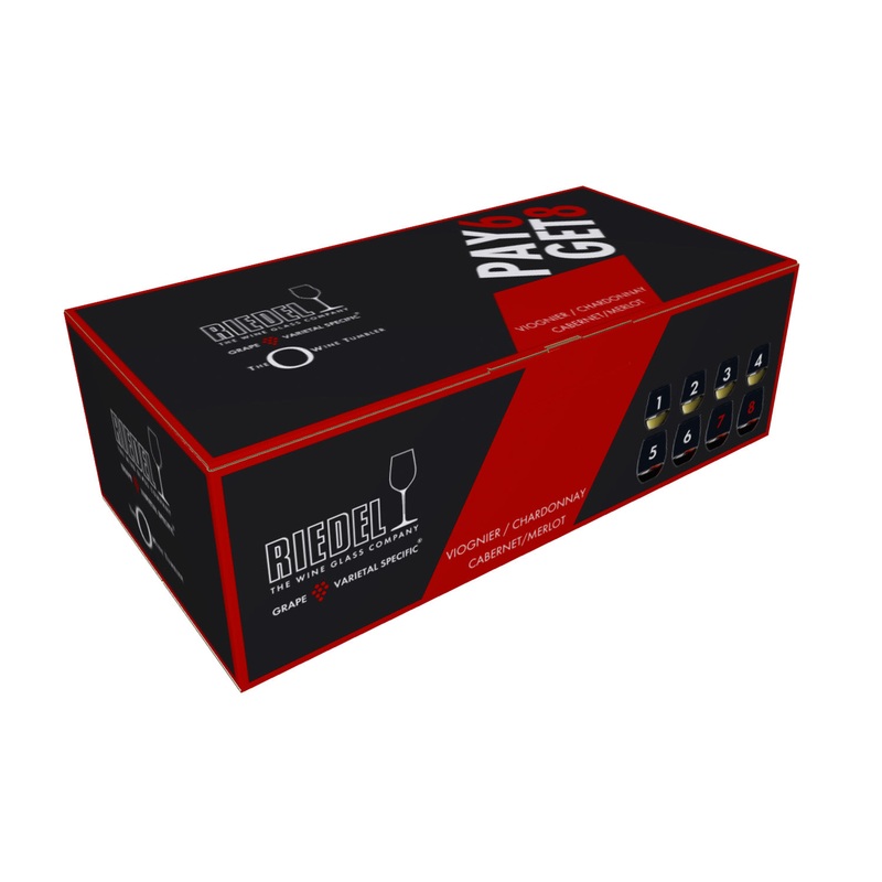 Riedel O Viognier/Chardonnay & Cabernet/Merlot Wint Tumbler Set, Buy 6 Get 8
