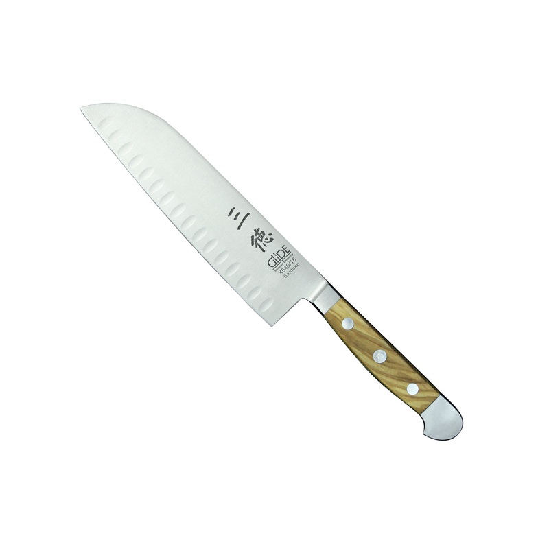 Gde Alpha Olive Series – 7″ Santoku Knife