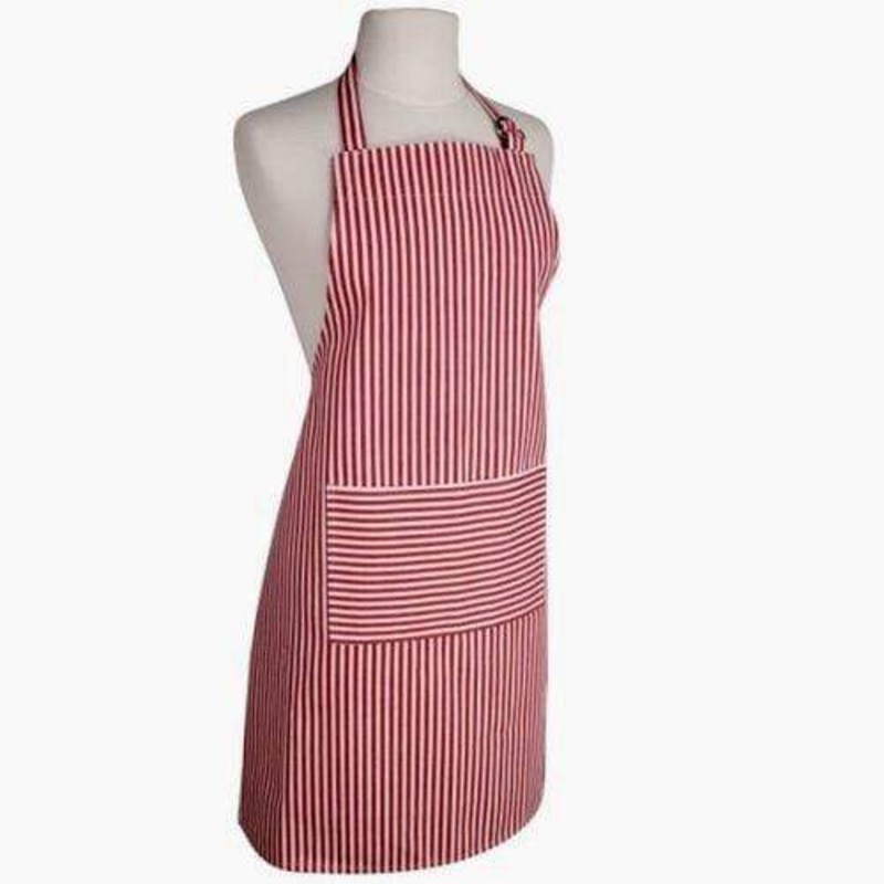 Now Designs Pinstripe Apron – Red