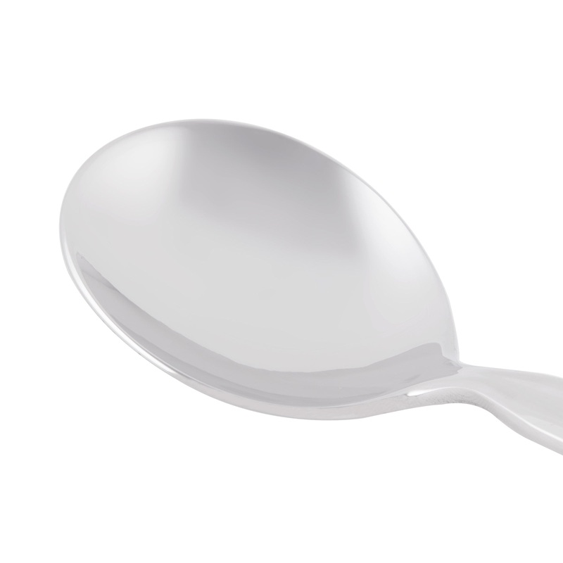 World Tableware 969 016 Madison 6 1/4″ 18/8 Stainless Steel Extra Heavy Weight Bouillon Spoon – 12/Pack