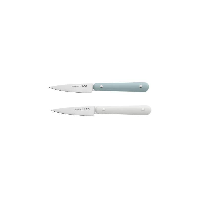 BergHOFF Leo Stainless Steel 2Pc Paring Knife Set, Slate & Spirit