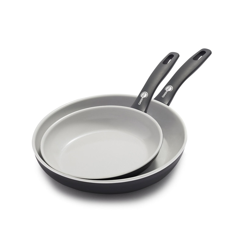 Dover Ceramic Nonstick 8″ and 10″ Frypan Set | Black