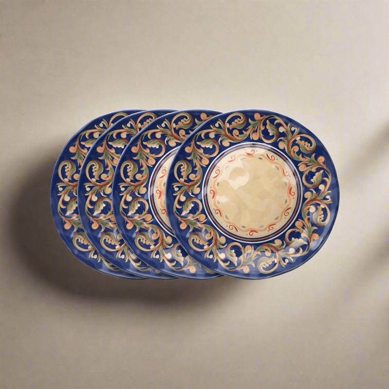 Villa della Luna Set of 4 Outdoor Melamine Salad Plates