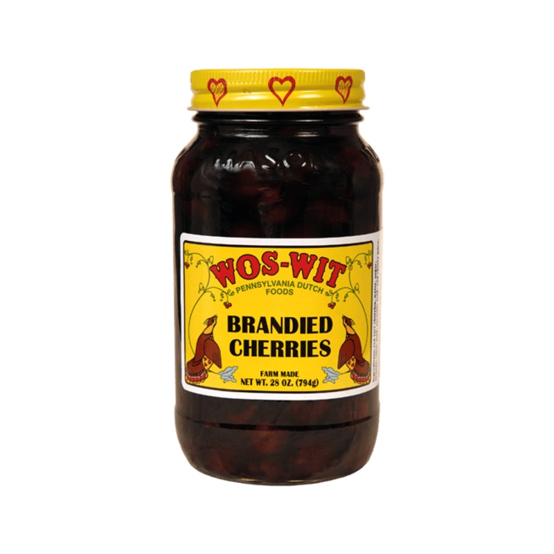 Wos-Wit Brandied Cherries 28 oz