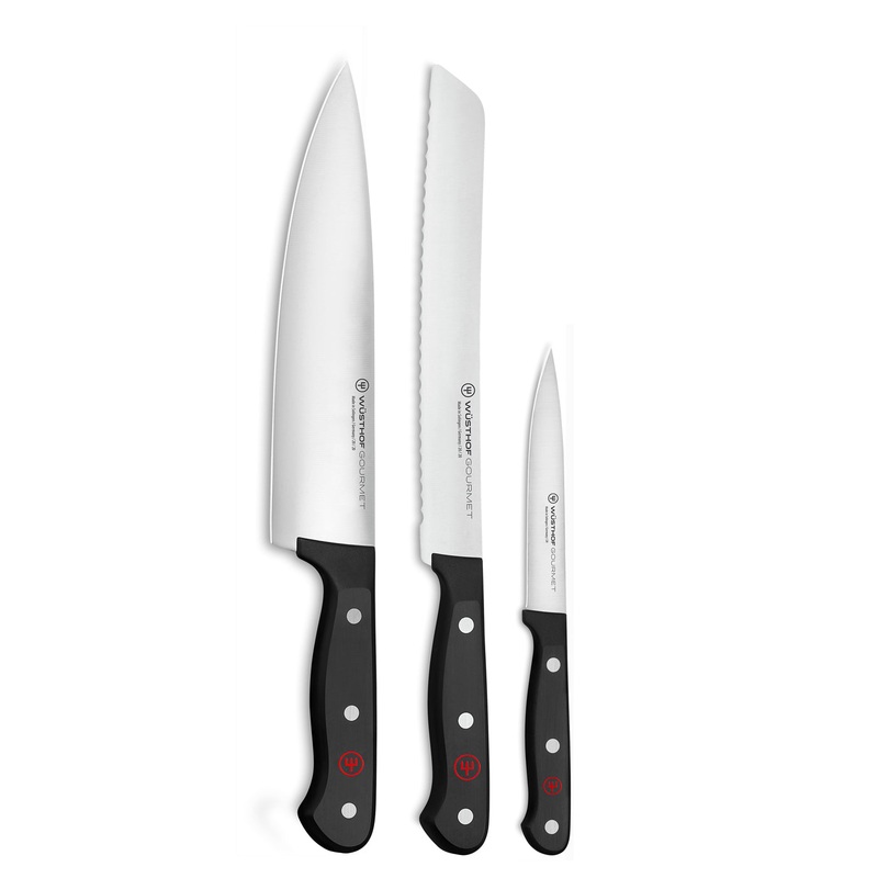 Wusthof Gourmet – 3 Pc. Starter Knife Set- Personalized Engraving Available