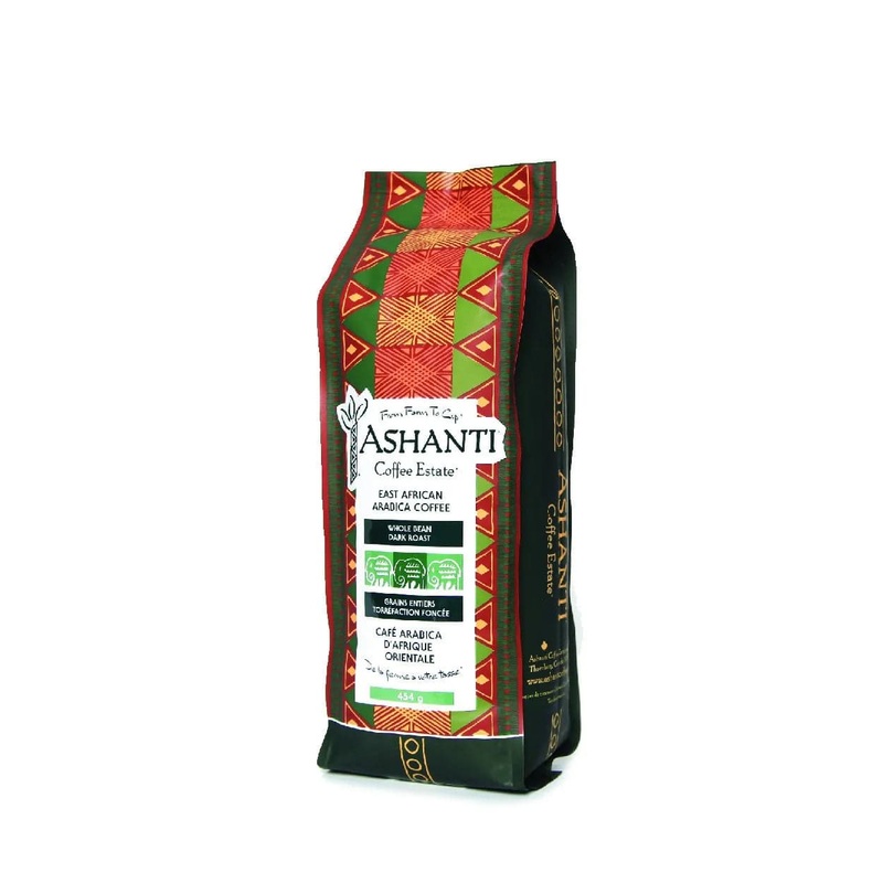 Ashanti Artisan Coffee African Dark Roast Whole Bean (1lb)