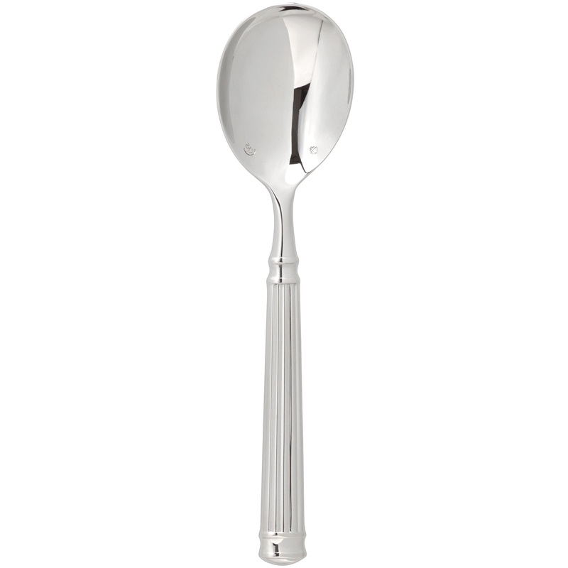 Chef & Sommelier FL209 Fluted 7″ 18/10 Stainless Steel Extra Heavy Weight Soup Spoon by Arc Cardinal – 12/Pack