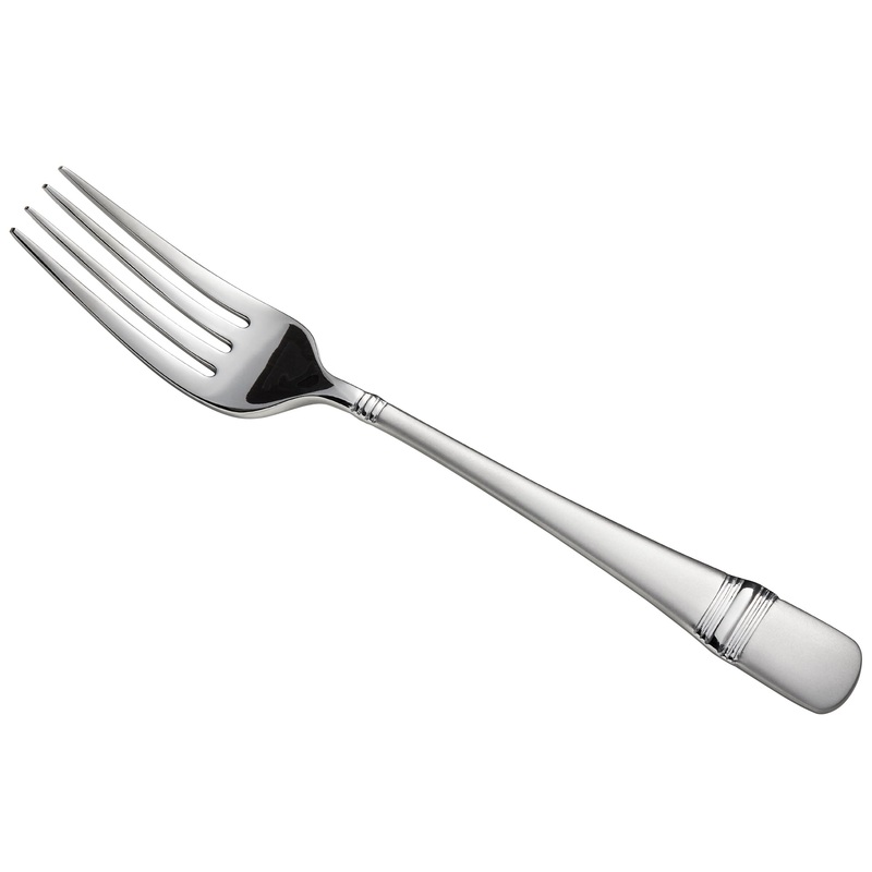 Oneida T045FDNF Satin Astragal 7 1/2″ 18/10 Stainless Steel Extra Heavy Weight Dinner Fork – 12/Pack