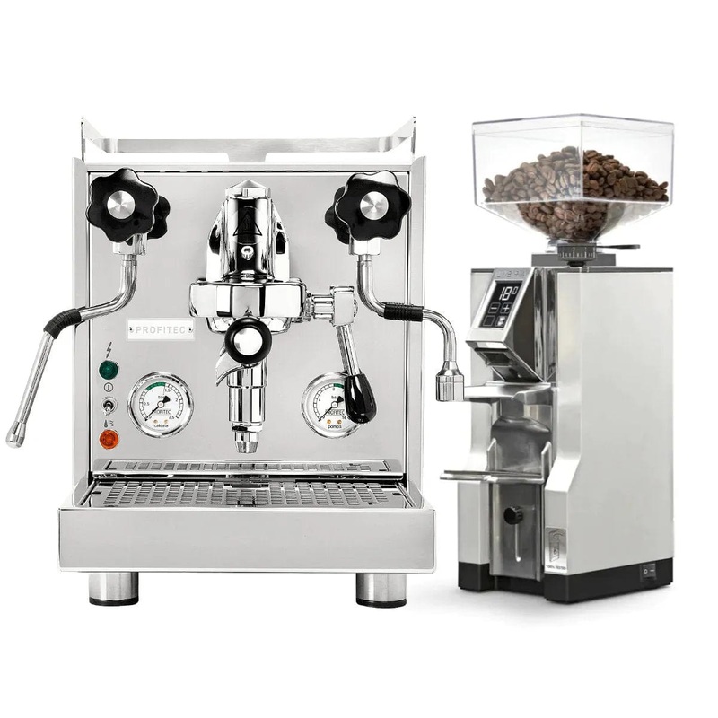 Profitec Pro 500 Espresso Machine & Eureka Mignon Libra Grinder (Chrome) Bundle