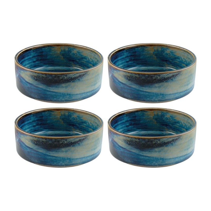 Sapphire dia.2.25″ h:1″ 1 oz. Round Blue Porcelain Ramekin (Set of 4)