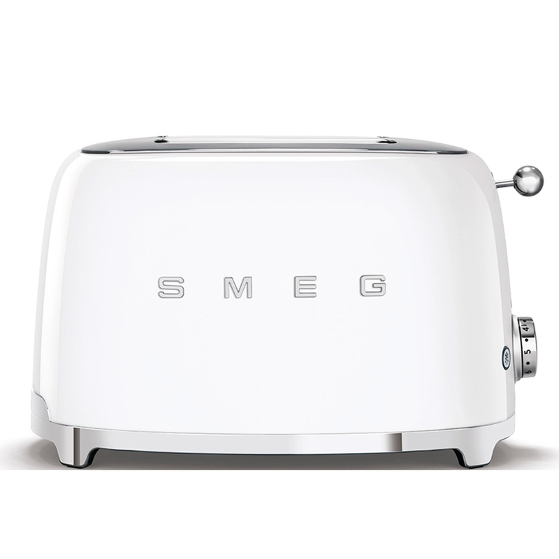 Smeg 50’s Retro Style Aesthetic 2×2 Slice White Toaster