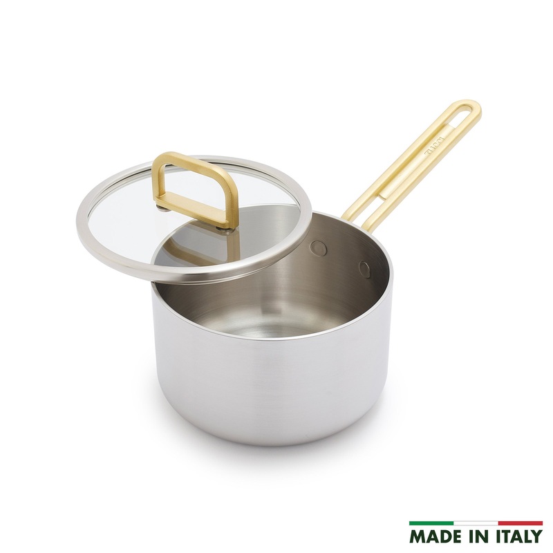 Stanley Tucci Stainless Steel 2-Quart Saucepan with Lid