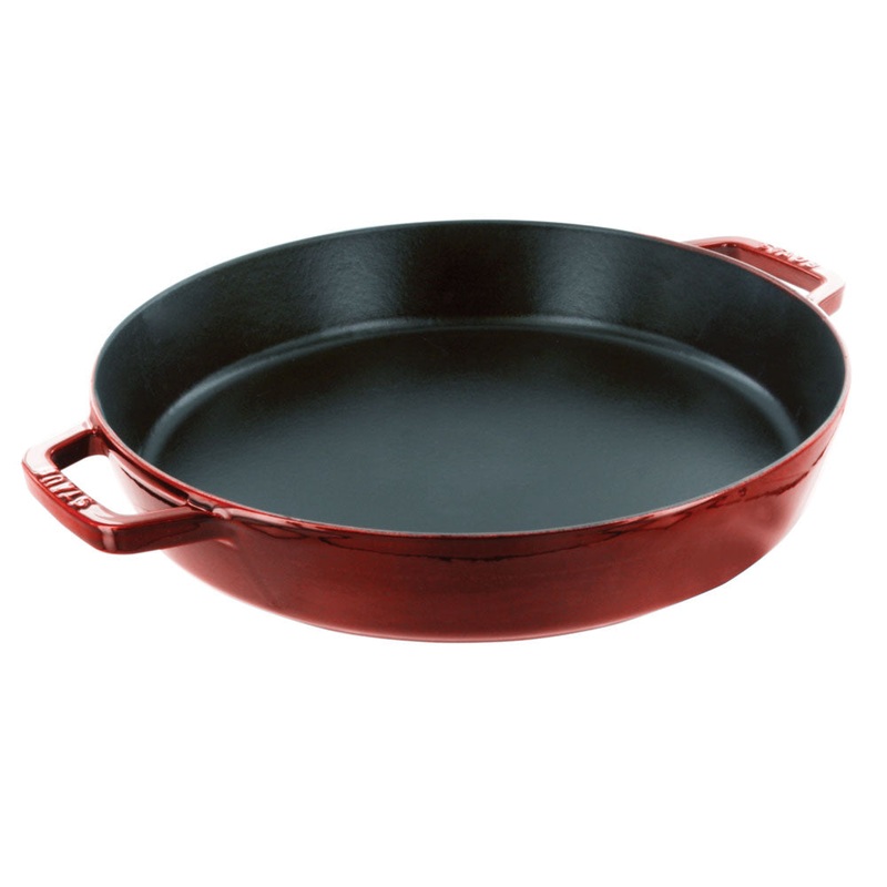 Staub 13″ Double Handle Fry Pan, Cherry