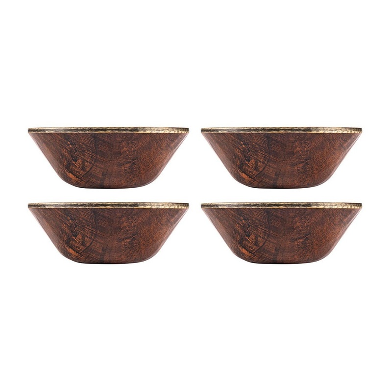 Turgla Composite dia.6″ h:2.25″ 17 oz. Round Brown Composite Bowl (Set of 4)