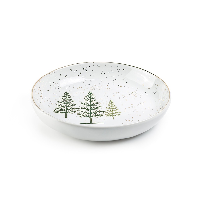 Winter Pine Trees 10″ Pasta Bowl