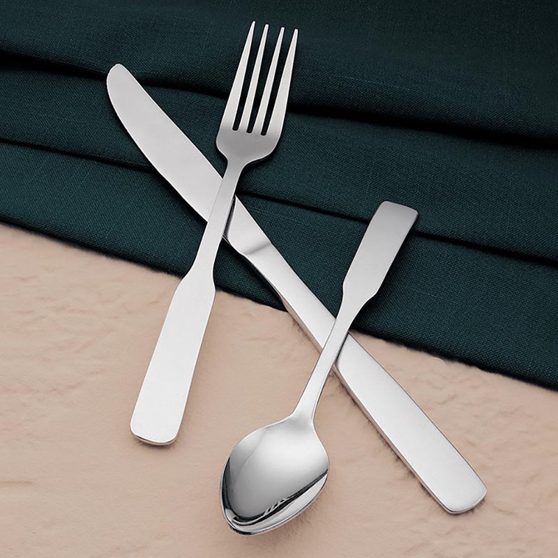 World Tableware Brandware 136 038 Colony 6 7/8″ 18/0 Stainless Steel Medium Weight Salad Fork – 12/Pack