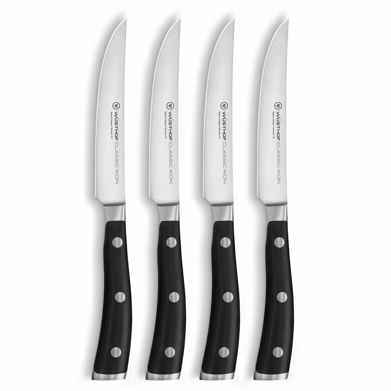 Wusthof Classic Ikon – 4 Pc. Steak Knife Set- Personalized Engraving Available