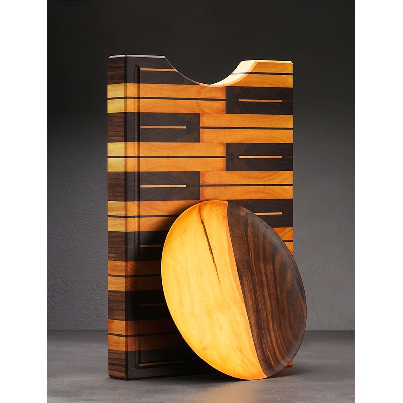 Autumn Butcher Block & Plate
