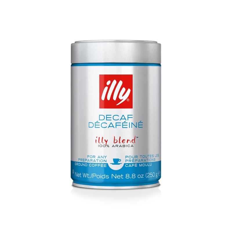 illy Ground Espresso Classico Decaffeinated Coffee – Medium Roast