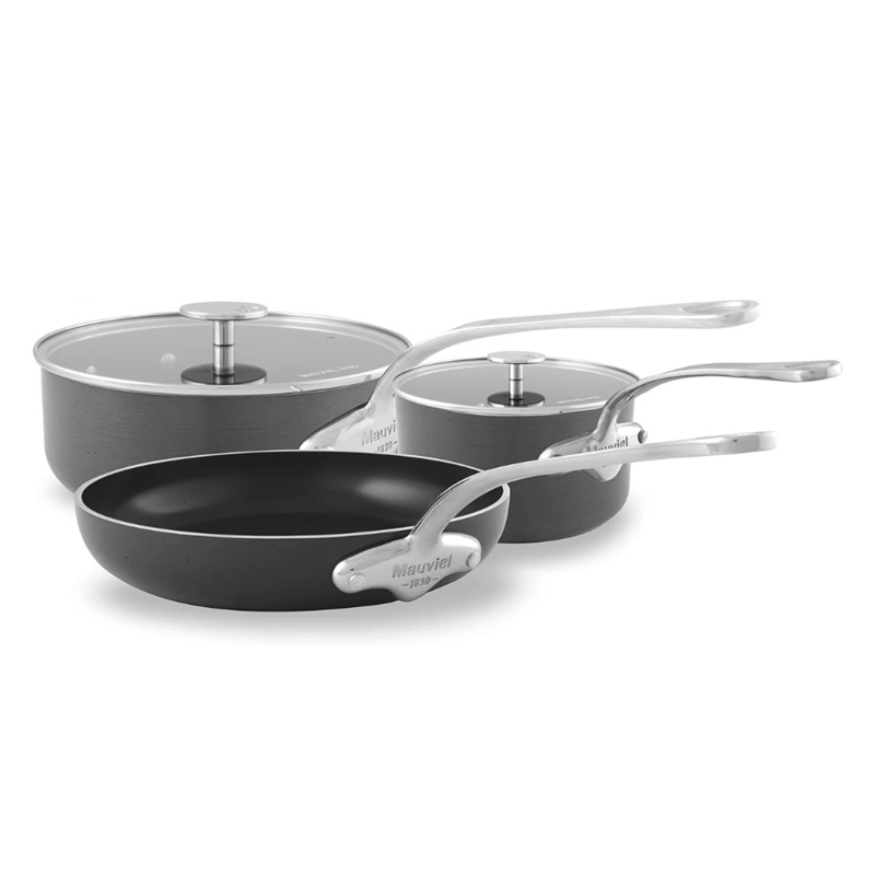 Mauviel M’STONE 3 5-Piece Cookware Set With Cast Stainless Steel Handles