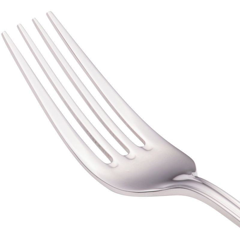 Walco 96051 Ultra 8 1/8″ 18/10 Stainless Steel Extra Heavy Weight European Table Fork – 12/Pack